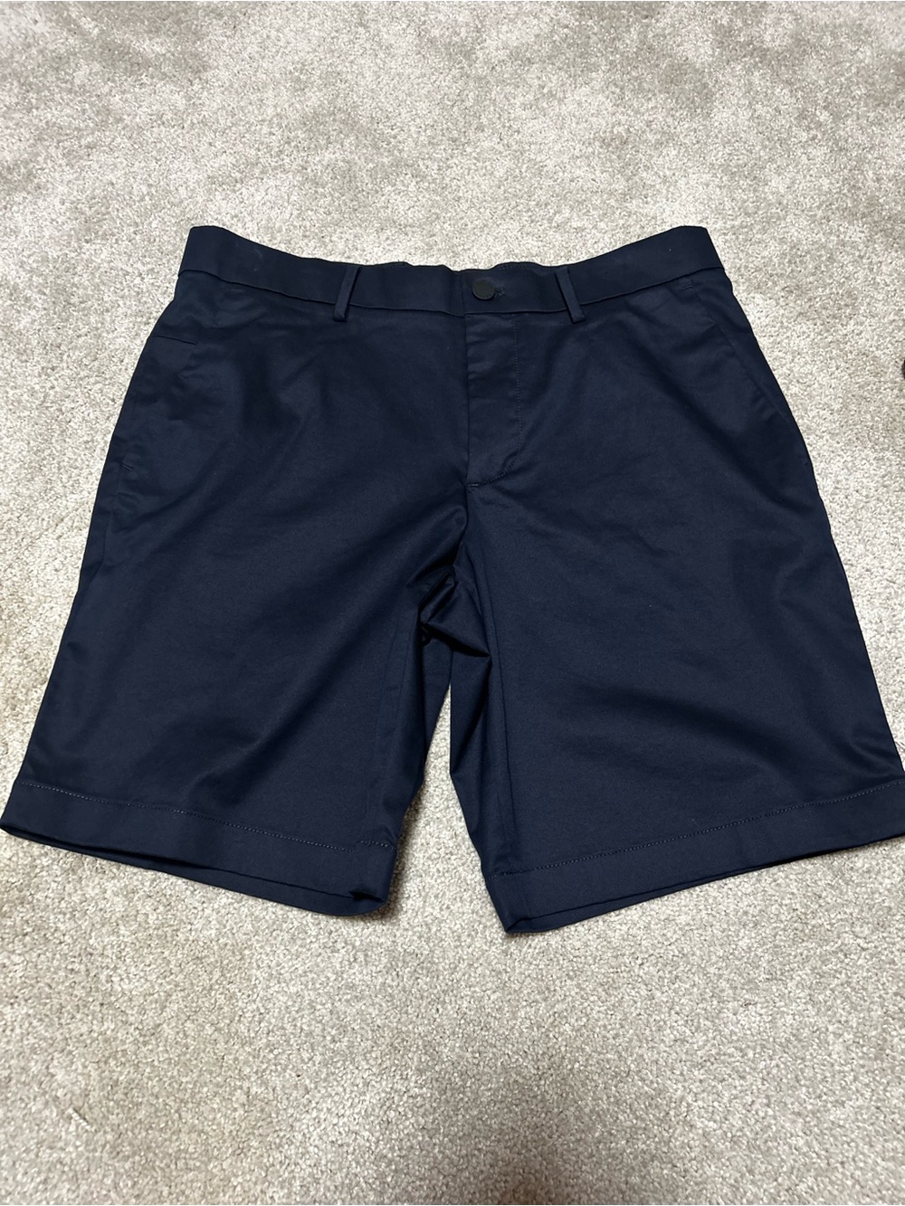 Banana Republic Men’s Aiden Shorts 32 Navy blue Preppy Casual 10 Inch